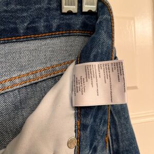 Anine Bing Roy Jean Size 27 mid rise straight leg